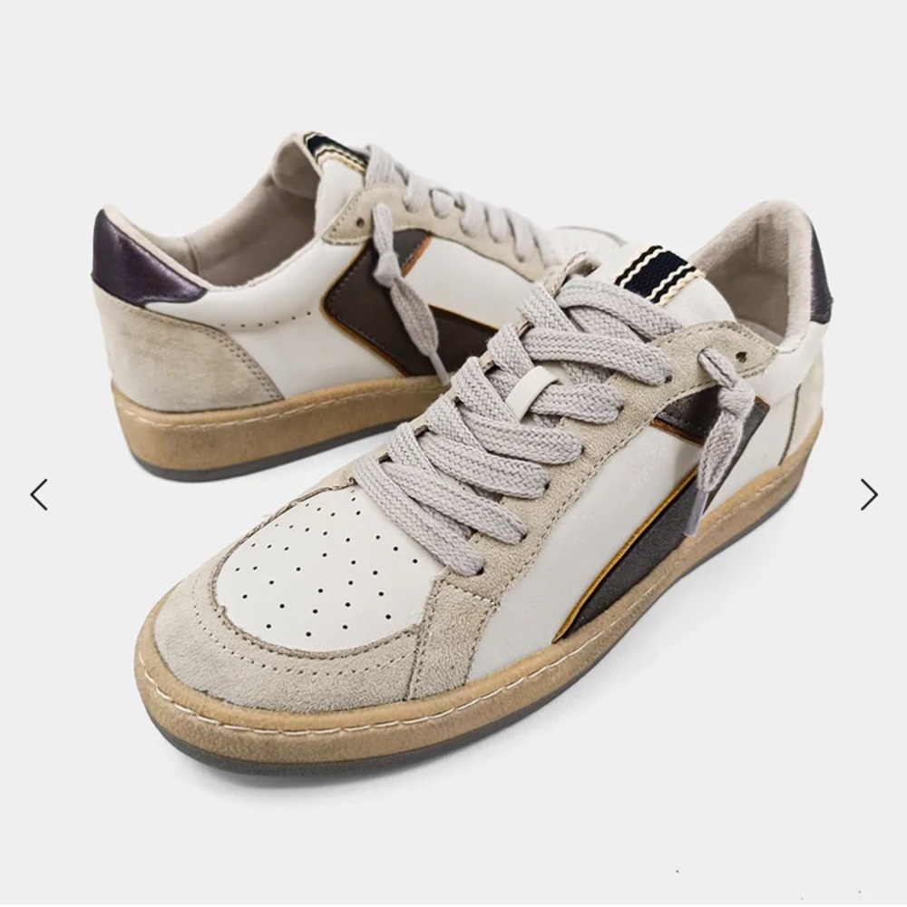 SHU SHOP Salma Sneaker Women’s 10 Pewter Excellent! Buckle - Picture 3 of 11